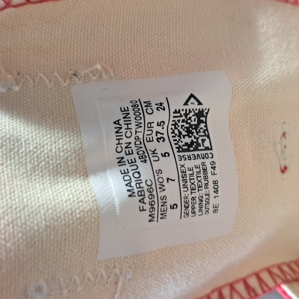 Converse Chuck Taylor All Star Ox Low Classic Red Lace Up Sneakers VG- US 7 - Picture 3 of 16